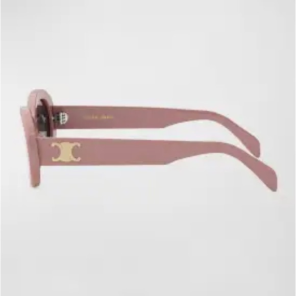 NWOB CELINE Triomphe Acetate Oval Sunglasses - Picture 2 of 3